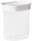 Emsa N11415 Optima Trockenvorratsdose 0,38 Liter | rechteckig | Hochformat | 100% sicher, hygienisch, unbedenklich und platzeffizient | Frischedichtung | BPA-frei | transparentes Design