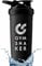 GYMSHAKER Edelstahl Shaker 900 ml - Wabenstruktur-Sieb für cremige Protein Shakes - auslaufsicher & BPA frei - Schwarz