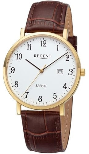 REGENT Herrenuhr mit Lederband 11100311