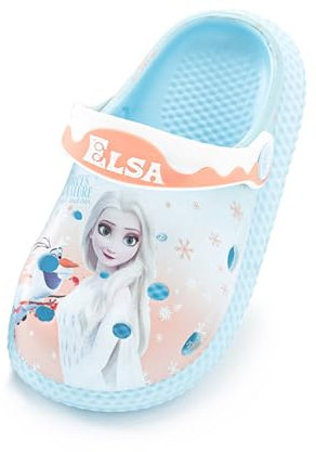Fancyland Clogs Kinder Anna und ELSA- nisex Kinder Clogs Gartenschuhe Hausschuhe Jungen Mädchen (Blau, eu_Footwear_Size_System, Little_Kid, Women, Numeric_Range, medium, Numeric_29, Numeric_30)