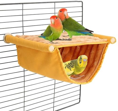 CLKE Vogel Hängematte, Wellensittich Spielzeug, Wellensittich Zubehör, Vogelspielzeug, Vogelkäfig Zubehör, Ratten Zubehör für Käfig, Hängematten für Vögel und Hamster