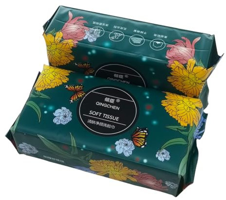 7.9x7.9inch Cotton Wet/Dry Wipe; Soft Safe Non Allergenic Baby Care towel Tissue, Absorbent Wipes for Washing Face Eye Makeup Remover & Nail Polish, Disposable Use (2Packs) (Green Package)