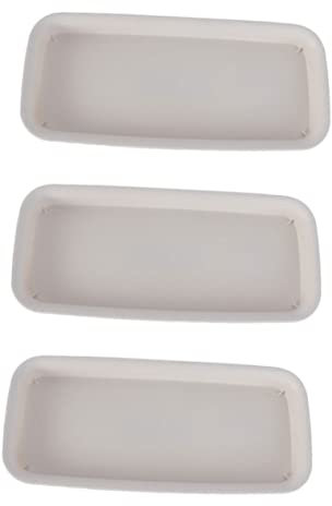 DIKACA 3 Piezas Bandeja De Maceta Bandeja Transparente Bandejas para Macetas Rectangulares Plato para Plantas Rectangular Cajas De Madera Rectángulo El Plastico Maceta De Plántulas