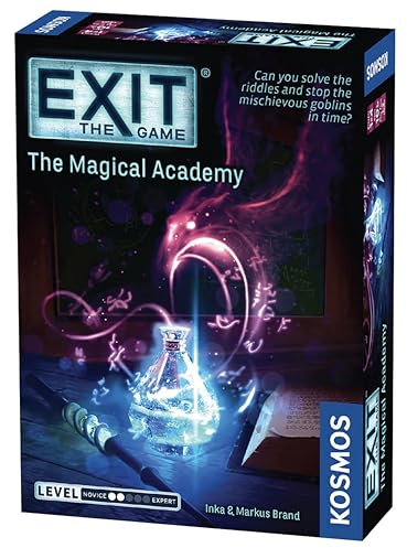 Thames & Kosmos EXIT Age 12+: The Magical Academy, Escape Room Card Game, Board Games for Game Night, Family Games for Adults and Kids, For 1 to 4 Players, Age 10+, Blue