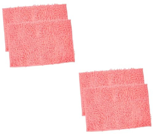 Supvox 4 Stück Hamsterstreu Atmungsaktives Für Haustiere Tragbare Matratze Wollteppich Käfigeinlagen Aus Hamsterfleece Haustierzubehör Klein Kind Chenille Rosa Korbbett Haushalt