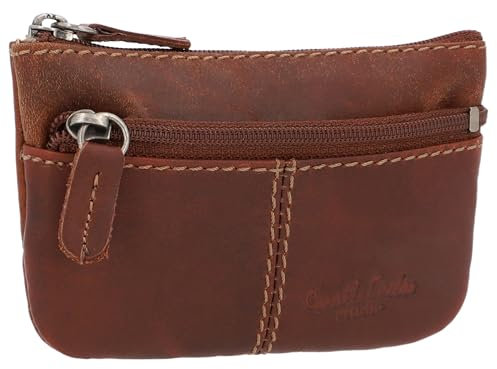 Gusti Schlüsseltasche Leder - Rook Pflanzlich gegerbt Damen und Herren Portemonnaie Geldbeutel Schlüsseletui Braun Leder