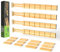 ANTOWIN 4 Pack erweiterbare Schubladenteiler, 5,7CM, erstreckt sich von 43CM bis 56CM, Schubladenorganisatoren für Küche, Schlafzimmer, Büro, Badezimmer (Natur)