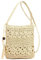 Boho Stroh Umhängetasche mit Langem Gurt Damen Kleine Geldbörse Vintage Crossbody Tasche Strandtasche mit Quaste Handgewebt Strand-Clutch-Tasche für Reisen Strand (Beige)