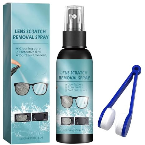 KOAHDE Spray Limpiador de Arañazos Gafas,Spray de Eliminación de Arañazos de Lentes,Spray de Reparación de Gafas,Líquido de Reparación de Cristales para Lentes,Spray Limpiador de Lentes Gafas