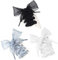 Cordones de organza de 4 cm de ancho, 3 pares Cordones de Lazo Raso Zapatillas Cinta, cordones planos de cinta, Cordones de Organza para Zapatos, para mujer niña, 100 cm, Negro, blanco y gris