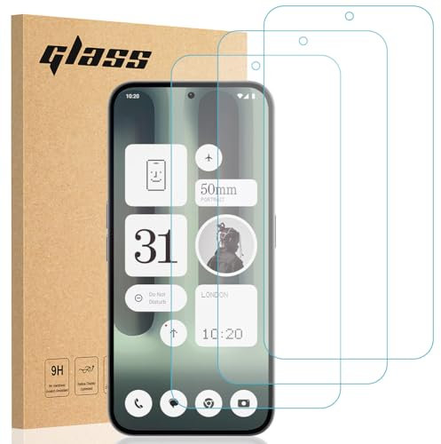 Totill [3 Unidades Protector de Pantalla para Nothing phone 2a/2a plus, Cristal Templado para Nothing phone 2a/2a plus Fácil Instalación, Vidrio templado 9H,Alta Definicion,Anti-Arañazos