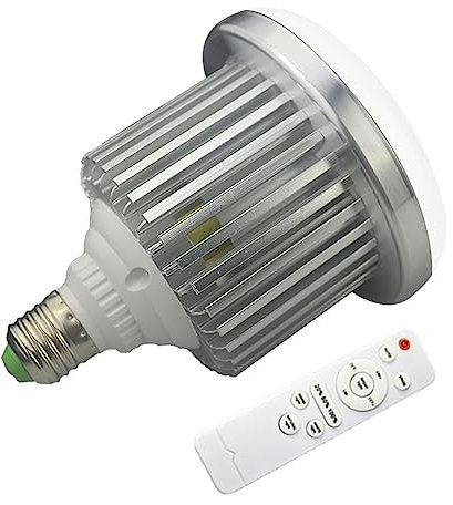 Hemobllo LED Farbtemperatur Einstellbare 95W Glühbirne Für Handy Fotografie Haushalts Lichtquelle Für Video Streaming Und Aufnahmen E27 220V Inkl Fernbedienung Ohne Batterien