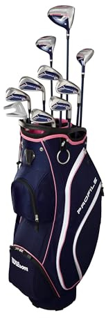 Wilson Profile Car Completo Mujer Juego, Azul Marino/Oro Rosa/Plata, Estándar