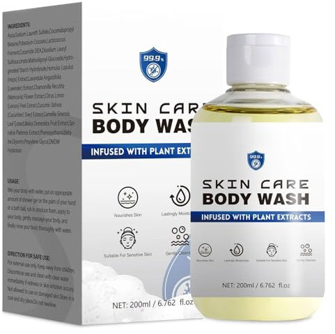 Antifungal Body Wash & Soap - Antibacterial Body Wash - Back Acne & Anti Fungal Shower Gel - Anti-Mite Shower Gel - 200ML