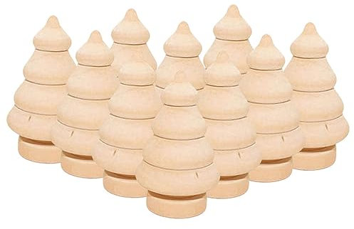 VILLCASE 1 Satz Weihnachtsbaum Diy Modell Flackern Outdoor- Ding Arts and Crafts for Christmas Tree Home Desktop Diy Weihnachtsbaum Weihnachtsbäume Leere Dekorationen Hölzern 10st