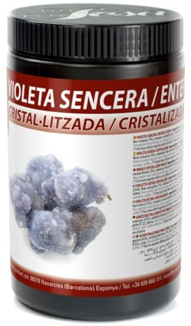 SOSA Fleur de violette entière cristallisée - Ornement culinaire - Pot 400 g
