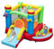 COSTWAY Kids Bouncy Castle, Inflatable Bounce House with Slide, Ball Pit, Basketball Hoop, Children Blow Up Jumper for Indoor Outdoor (without Blower)