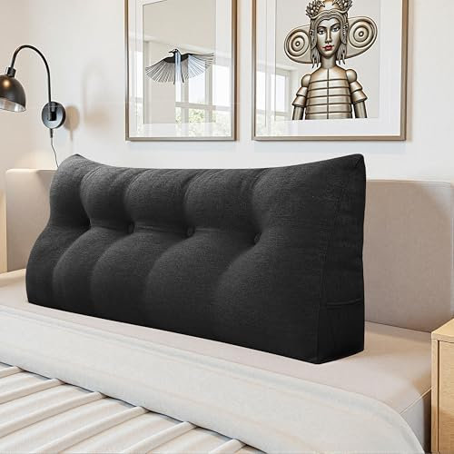 LELEFIDO Kopfteil Bett Rückenkissen – Großes Lesekissen für Bett & Sofa, Bequemes Rückenstützkissen fürs Lesen, Entspannen & Sitzen, Dekoratives Kopfteil Kissen