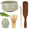Trendecor Juego de Matcha de 5 piezas Matcha Cuenco Matcha Color Matcha Tradicional Japonés Juego de Té Matcha Ceremonia Matcha Ceremonia Cuenco de Cerámica Matcha para Oficina Salón de Té
