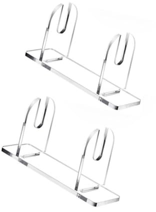 CeaBulo 2/3Pcs Acrylic Hand Fan Display Stand Clear Handheld Fan Storage Rack For Showcasing Folding Fan In Various Setting