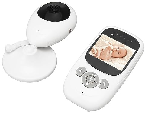 Plyisty Baby Nursery Camera 8 Berceuses Nocturne Moniteur bébé avec Caméra CMOSSENSOR Taille (Pouce): 1/3 940 Nm (Prise UE)