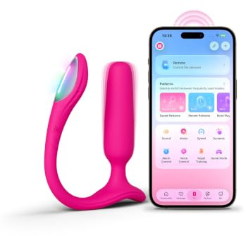 LOVENSE Lush Anal Vibrator & Anal Plug, Butt Plug für Damen Männer Anfänger | Analvibratoren mit App-Fernsteuerung & LED-Licht, IPX7 Wasserdicht Silikon Anal Toys, Tragbar Sex Spielzeug für die Paare