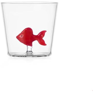 Ichendorf Bicchiere transparente Animal Farm Tumbler Pesce Rosso