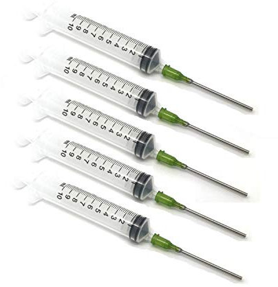 Syringes & 14G Blunt Needle (5 Pack) for DIY Mixing (10ml Syringe)