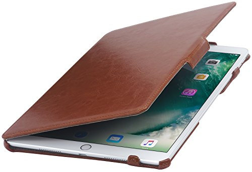 StilGut Schutz-Hülle kompatibel mit Apple iPad Pro 10.5 2017 mit Standfunktion, Cognac