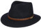 LIERYS Traveller Filzhut Herren - Hut aus Filz Made in Italy - Wasserabweisend und knautschbar - Herrenhut Herbst/Winter dunkelblau 56 cm