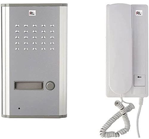 Vetrineinrete® Citofono con cornetta monofamiliare unifamiliare con funzione apriporta per esterno per suonare alla porta della casa portone villa 220v D16