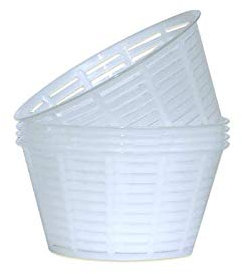 Cocinista Moldes de rejilla para queso fresco y ricotta - 12 x 6,3 cm x 5 uds