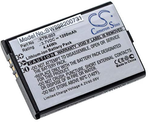vhbw Batterie Remplacement pour Nintendo KTR-003 pour Console de Jeux (1200mAh, 3,7V, Li-ION)