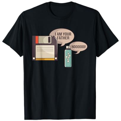 Diskette ich bin dein Vater USB Nerd Admin Design T-Shirt