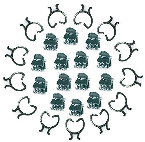 Anyasen 200 Stück Pflanze Clip Set Pflanzenklammern Orchideenklammern Orchideen Clips Pflanzen Clips Orchidee Klammer Garten Clips für Kletterpflanzen Pflanzen Orchideen Kletterpflanzen Unterstützung
