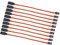 OliRC 10 St. 15cm 3-poliges Männlich zu Weiblich Kabel Fernbedienung Servo Verlängerungs Führen 22awg 60cores Draht(C62-10)