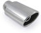 Universal Auspuffblende Endrohr Sport Schalldämpfer Edelstahl 45mm Chrom