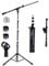 Tlingt Support Portable Microphone Stand, Mic Stand with Telescopic Boom Arm, a Mic Boom Stand Perfect for Pub Gigs, Live Performances, Busking, and Home Use...