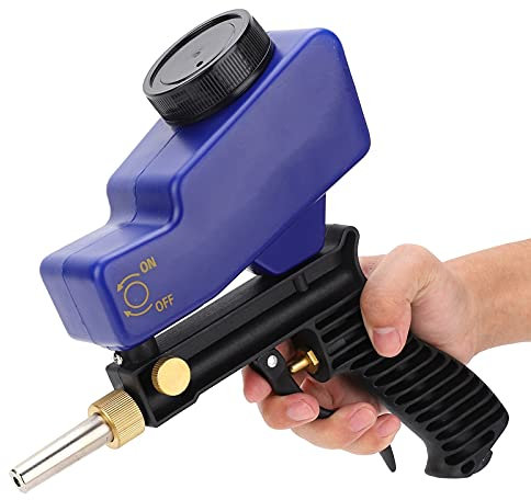 Kit de Pistola de Chorro de Arena, Pistola de Chorro de Arena con Alimentación por Gravedad, Máquina de Mano de Chorro de Arena de Aire Portátil, Herramienta de Chorro de Arena Multiusos con Conector
