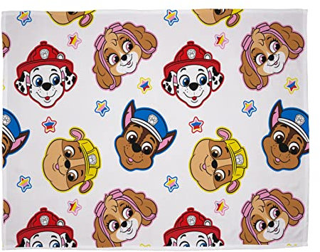 Character World Paw Patrol Offizielle Fleecedecke | Superweicher, Warmer Überwurf im Welpen-Design Brands