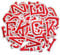 ZESION Iron on Letter 52Pcs Alphabet A to Z Patches with Ironed Adhesive, Decorate Repair Patches for Jackets Shirts Hats Bags Jeans/Red