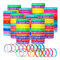 Aatpuss 20 Pezzi Bracciali Motivazionali, Bracciale Sportivo in Silicone Colorato, Bracciale in Silicone Ispiratore, Braccialetti di Gomma Multicolore Per Uomini Studenti e Bambini