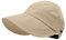 BUDUBIBI Summer Sonnenhut Damen Pferdeschwanz Baseballkappe, Outdoor Hohles Leeres Oberteil Visor Cap Einstellbar Sonnenhut Pferdeschwanz Cap (Khaki)