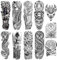 TNSLAND 11 Feuilles de Tatouage Ephemere Homme, Faux Tatouage Homme Imperméable, Tatouage Temporaire sur Le Bras, Tatouages Temporaires Lion Dragon Serpent Fleur Halloween