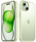 TIIXXA Matte Case for iPhone 15 6.1-Inch, Shockproof Drop Protection, Frosted Translucent Back Phone Cover, Anti-Fingerprint (Mint Green)