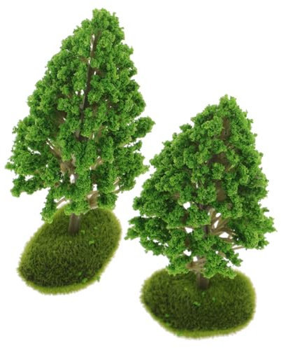 HOODANCOS 8stücke Miniatur Bäume Für Landschaftsmodelle Miniaturbaum-Dekoration Für Diorama Sandtisch Und Gartenlandschaften Für Kreative -projekte