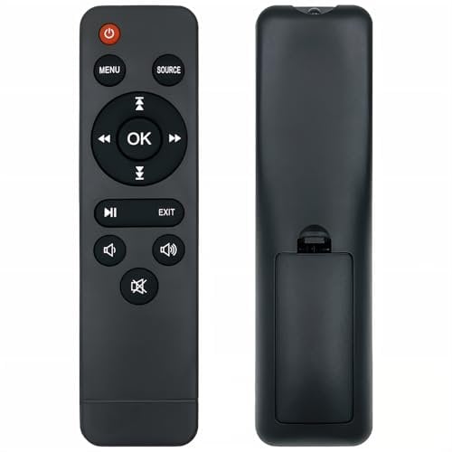 Molgoc Replacement Remote for Mini Projector,Compatible with TMY V08,NISOO M10,PANSEBA hi-04,AuKing M8-F Mini Projector.