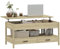 HOMCOM Table Basse Plateau relevable, Table de Salon rectangulaire avec tiroirs et Compartiment caché pour Salon, Bureau à Domicile, 100 x 50 x 62 cm, chêne