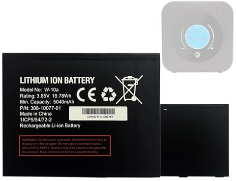 HIGHAKKU Ersatzakku Batterie W-10A W-10a 308-10077-01 kompatibel mit Nighthawk M2 MR2100 MR1100-100EUS Mobile Hotspot Router (Nicht für W-10)