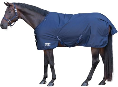 Winterdecke Pferd RugBe IceProtect | Outdoordecke mit 200g Füllung 600 DEN | Stark wasserabweisend bis 3000 mm (145)